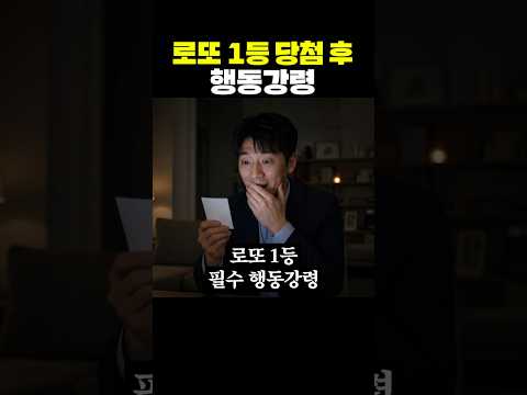 로또 1등 당첨 후 행동강령 thumbnail
