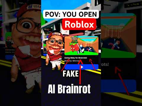 AI Panic… but it’s Roblox Brainrot Games 💀 #shorts thumbnail