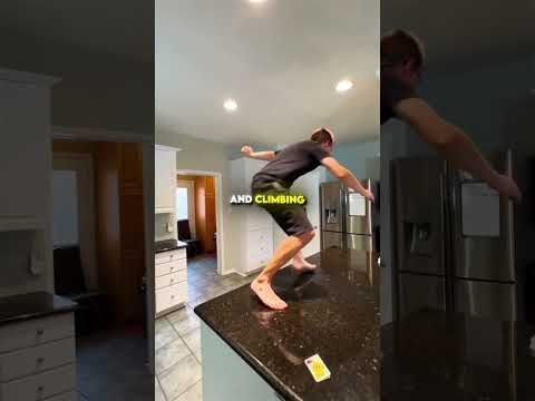 This man thinks the floor is lava🔥 thumbnail