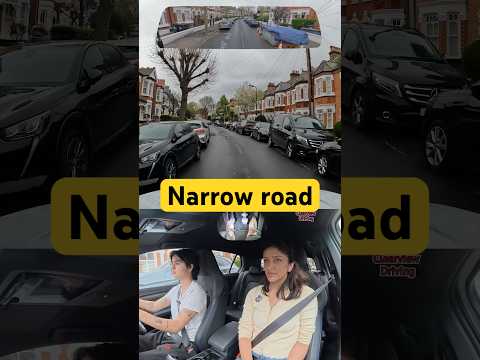 Imagine having to MEET a car along this road! #driving #car #learn #howto #london #narrow #road thumbnail