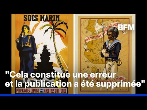 Le compte de “La Marine recrute” publie une illustration datant du régime de Vichy thumbnail