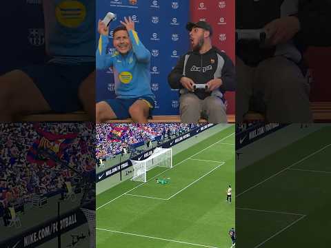 What happens when Barça players face a @play_efootball gamer? ⚽🏆 #shorts #fcbarcelona thumbnail