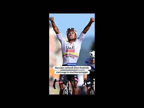 ? Narváez voltooit zijn Giro-hattrick met een zege in de sprankelende vluchtersetappe. thumbnail