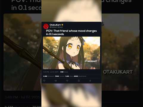 POV: That friend whose mood changes in 0.1 seconds 💀 #anime #animememes #animeedits #shorts thumbnail