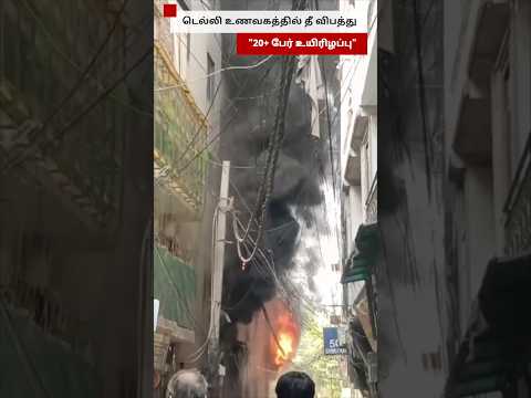 Delhi உணவகத்தில் தீ விபத்து - "20+ பேர் உயிரிழப்பு" thumbnail