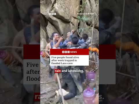 Five people found alive after week trapped in flooded Laos cave. #Laos #BBCNews thumbnail
