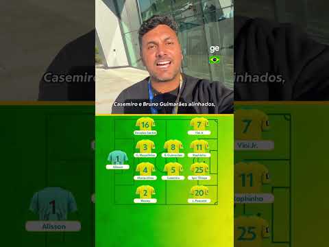 A PROVÁVEL ESCALAÇÃO DA SELEÇÃO PARA O AMISTOSO CONTRA O EGITO | #shorts | ge.globo thumbnail