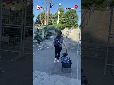 Yarınki Gezi Parkı buluşması öncesi, Taksim Meydanı bariyerlerle kapatılmaya başlandı! #shorts thumbnail