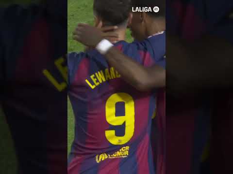 Lewy scores in his last game!!!! #fcbarcelona #shorts #laligahighlights thumbnail
