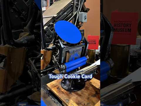 Printing a blue get well soon card with a tabletop printing press thumbnail