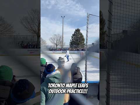 Toronto Maple Leafs Outdoor Practice #shorts #nhl #torontomapleleafs thumbnail