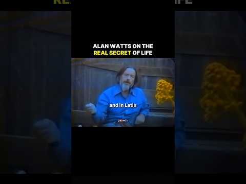 Alan Watts on The Real Secret of Life. thumbnail