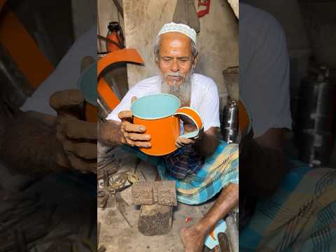 100-Year-Old Grandpa Makes an Amazing Eco-Friendly Mug by Hand #Shorts thumbnail