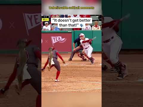 "You feel that? That's women's softballPOWER."#baseballgirls #wcws#baseballdreams thumbnail