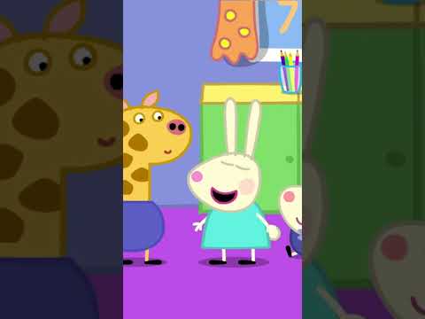 Who is the TALLEST?! 🦒🐇 #peppapig #shorts thumbnail