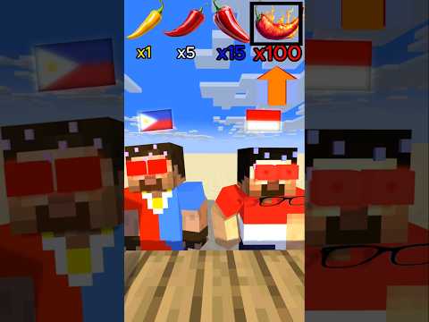Eating spicy challenge mukbang #minecraft #shorts #animation thumbnail