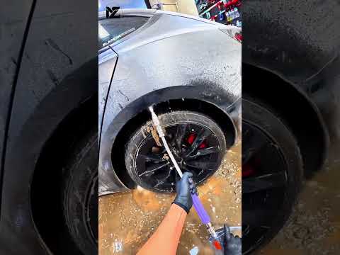 ⚠️ EXTREME Muddy Tesla Transformation! (Unbelievable)? #shorts #short #trendingshorts #cars #chinese thumbnail