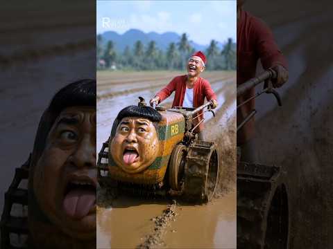 LANANG jadi TRAKTOR, bajak sawah biar subur, ujungnya jadi rongsok🤣‼️ thumbnail