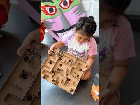 GAME LABIRIN KELERENG dari kardus #kreatif #game #labirin #kelereng #funny thumbnail