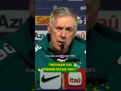 ANCELOTTI CONFIRMA PERMANÊNCIA DE NEYMAR COM A SELEÇÃO | #shorts thumbnail