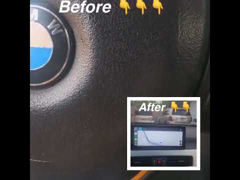 How can ?? Watch before and after installation of Apple CarPlay Android on this bmw  #howto thumbnail