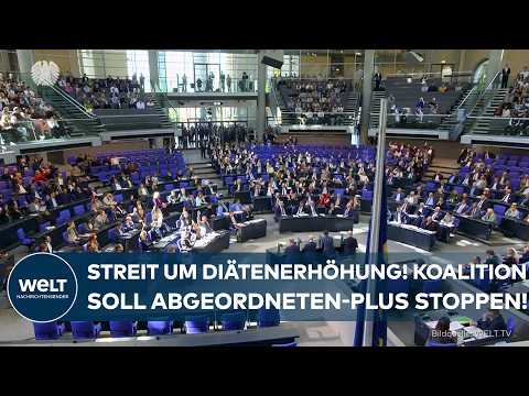 DIÄTEN-STREIT: Bundestag massiv unter Druck! Koalition soll geplante Gehaltserhöhung einfrieren! thumbnail