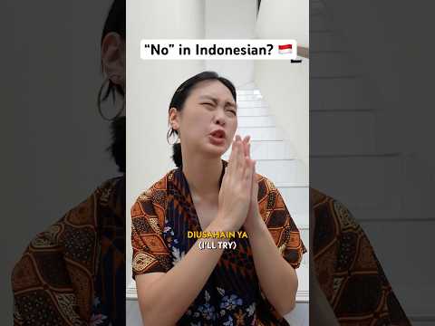 ?? Indonesians don’t say “NO”? ??  #culture #indonesian #funny #skit #relatable thumbnail
