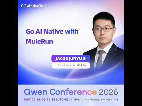 Qwen Conference 2026 | Agent Application Forum | JACOB JUNYU SI thumbnail