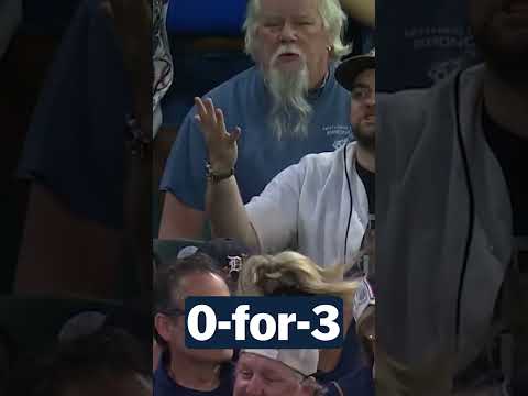 Poor fan can't get his hands on a foul ball THREE times thumbnail