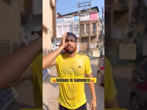 Indians in summers?? #shorts #trending #comedy #funny #summer thumbnail