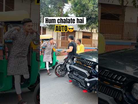 AUTO wale se mazak nahi karna🤣 #farazstuntrider #superbikes #bikers #bike #hayabusa thumbnail