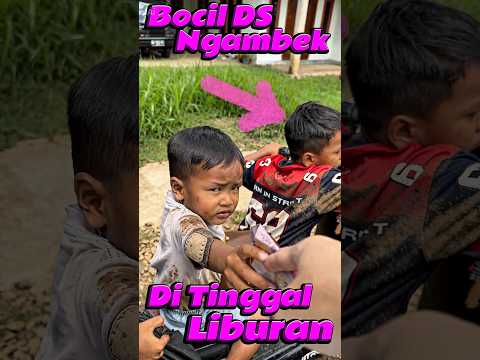 Bocil DS ngambek di Tinggal liburan #comedy #minivlog #anakdesa #liburan #sedih thumbnail