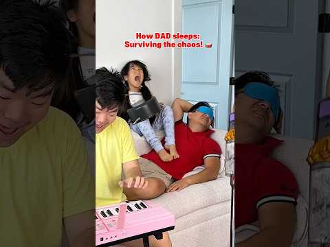 How is he still sleeping?! 😱🤣 LeoNata family #funny #comedy thumbnail