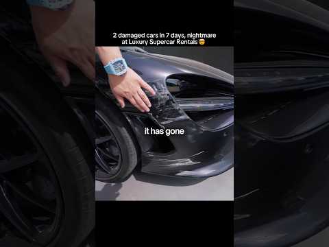 NIGHTMARE AT LUXURY SUPERCAR RENTALS, 2 CARS DAMAGED😱💥 thumbnail