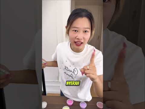 Cewek ini bikin pelangi dari slime 🌈 #shortviral thumbnail
