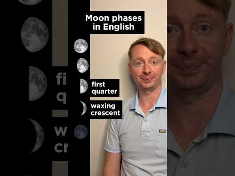 Lunar phases ???? in English #moon #english thumbnail