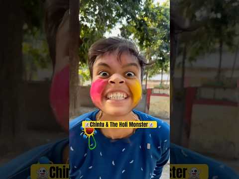Chintu & the holi monster?? #shorts #trending thumbnail