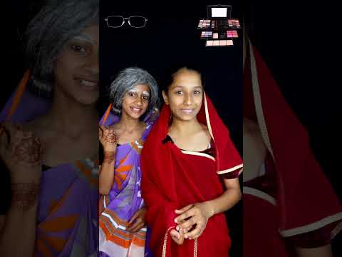 Suhagan 👵🏻Vs Buddhi🤵🏼👰🏻💍🌸Look Challenge🥳 🙏 #shorts #ytshorts #funnyshorts #marriage #shaadi thumbnail