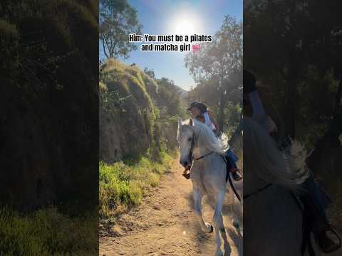 Him: You must be a Pilates and Matcha girl 🎀 Me: 🐎 #westernriding #equestrian #horseriding thumbnail