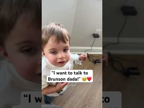 Young Knicks fan thinks ‘Uncle Brunson’ is calling 😂❤️ thumbnail