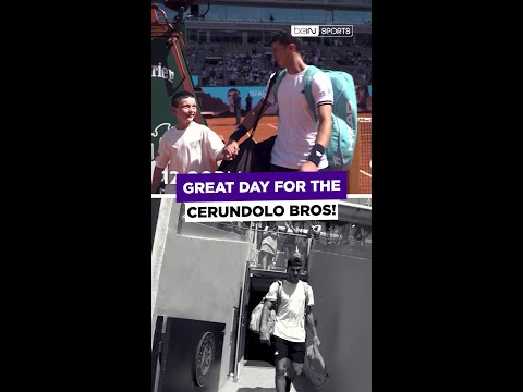 A great day at Roland-Garros for the Cerundolo brothers! #shorts #Tennis #RolandGarros thumbnail