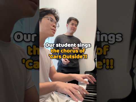 Pop piano class = singing + playing at the same time ??? “Cars Outside” by Oliver thumbnail