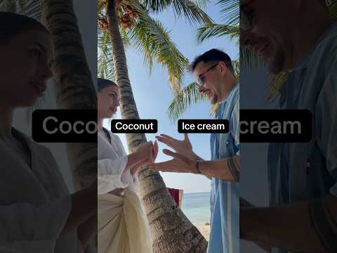 Coconut vs ice cream 😂 thumbnail