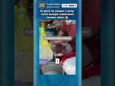 El Gücü İle Çalışan Bulaşık Makinesini Gösteren Adam 😂😁 thumbnail