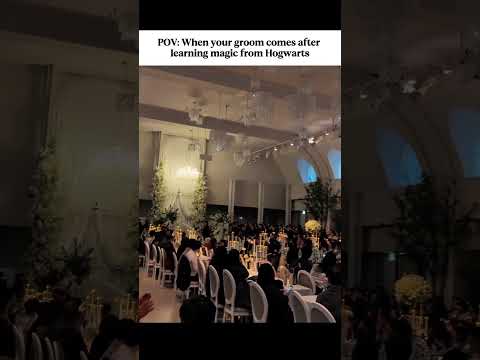 POV: When your groom comes after learning magic from Hogwarts | (Bridal entry 🪄) thumbnail