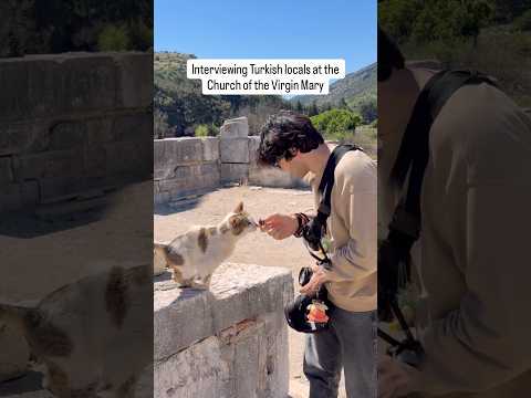 Street interview of a Turkish native at the Church of the virgin Mary in Ephesus thumbnail