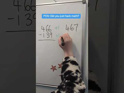 Subtraction hack you probably weren't taught at school #mathematics thumbnail