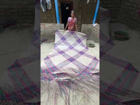 Amazing Process of Making Natural Eco-Friendly Mats #shorts thumbnail