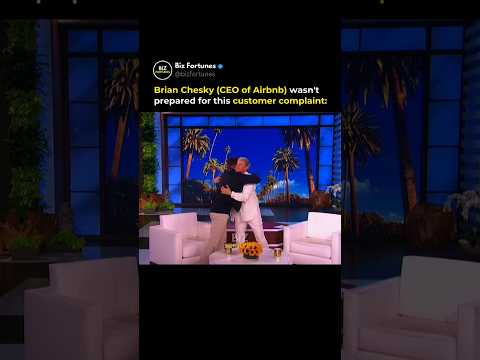 Brian Chesky (CEO Of Airbnb) Customer Story 😂 thumbnail