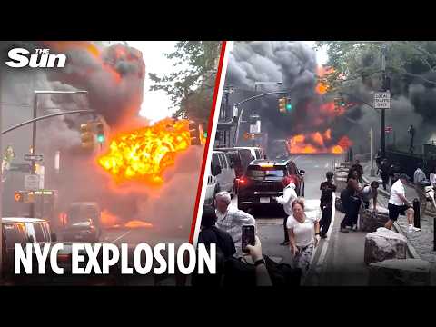 Watch: Huge explosion in New York as vehicle bursts into fireball thumbnail